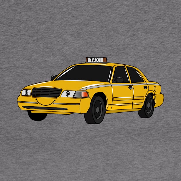 Taxi cartoon illustration by Miss Cartoon